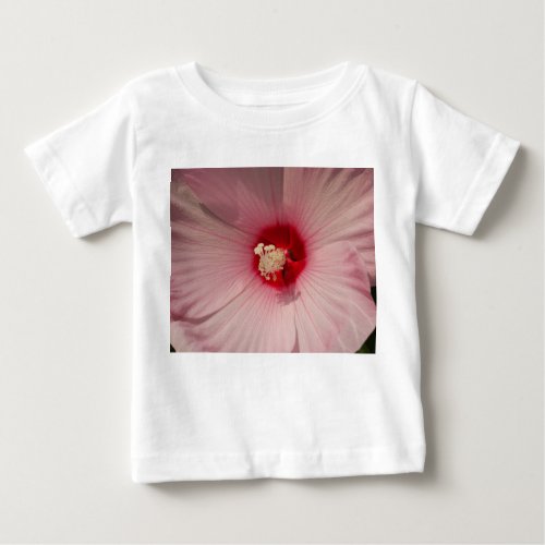 Pink Floral Photo Hibiscus Toddler Ruffle Tee