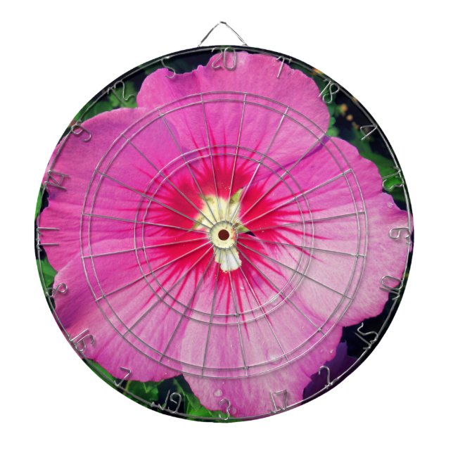 Pink Floral Photography  Dart Board (Front)