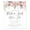 Pink Floral Pick A Seat Not A Side Wedding Sign