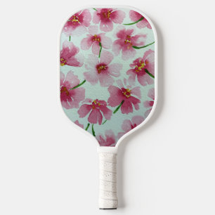 Pink Floral - Pickleball Paddle
