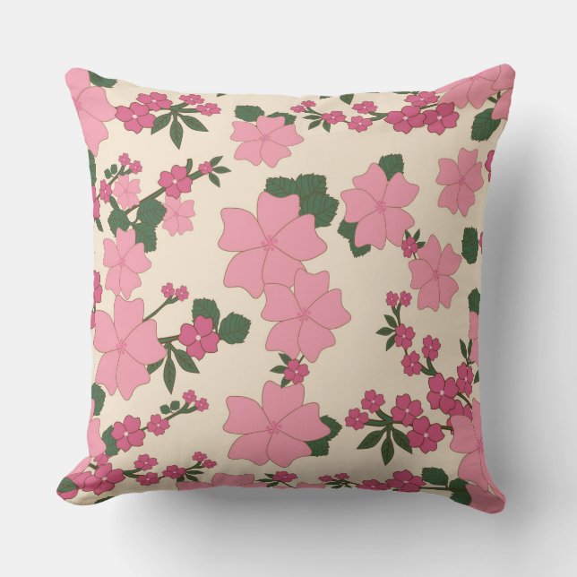 Pink floral Pillows (Front)
