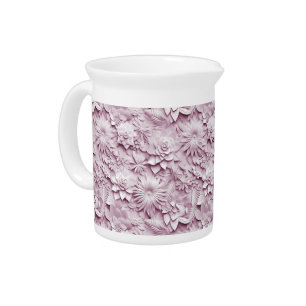 Pink Floral Pitcher