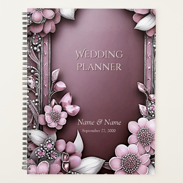 Pink Floral Planner (Front)