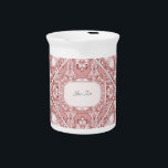 Pink Floral Porcelain Pitcher<br><div class="desc">Beautiful Pink Floral Porcelain Pitcher</div>