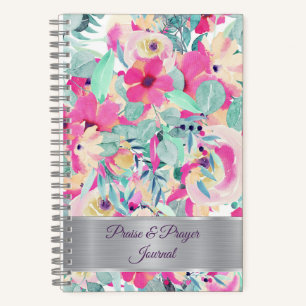 Pink floral Praise & prayer journal