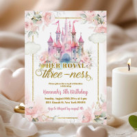 Pink Floral Princess Royal Castle 3rd Birthday