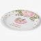 Pink Floral Pumpkin 1st First Birthday 7" Plate