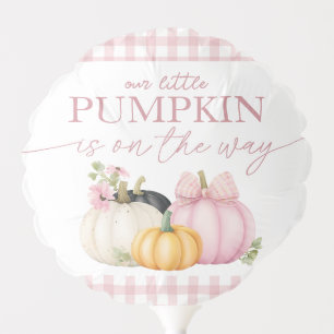 Pink Floral Pumpkin Party Balloon Decoration