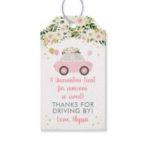 Pink Floral Quarantine Treat Thank You Gift Tags