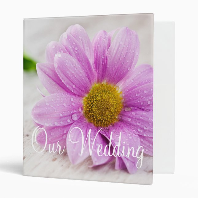 Pink Floral Ring Avery Signature 1" Binder (Front/Inside)