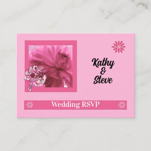Customizable RSVP Mini Card for Email/Phone Response Business Card