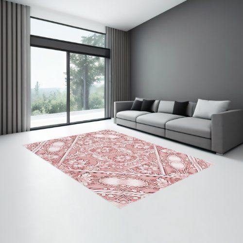 Pink Floral Rug