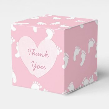Pink Floral Rustic Wood Thank You Cupcake Box by Everything_Grandma at Zazzle
