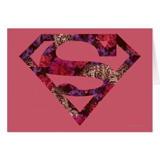 Pink Floral S-Shield Cards (Front Horizontal)