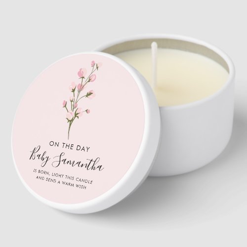 Pink Floral Script Baby Shower