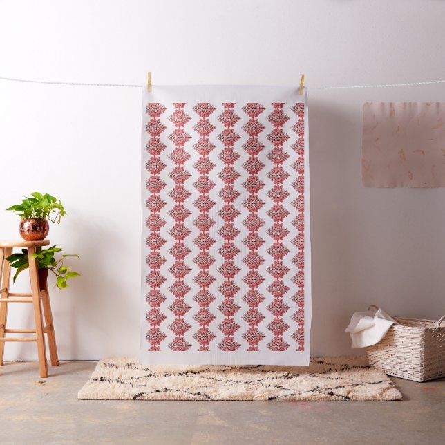 Pink Floral Seamless Pattern Fabric (In Situ)