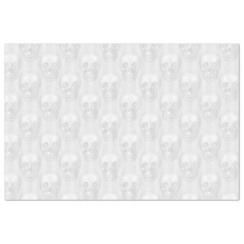 Pink Floral Skull Series Design 7 Tissue Paper