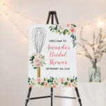 Pink Floral Soon to be Whisked Away Bridal Shower Foam Board<br><div class="desc">Pink Floral Soon to be Whisked Away Bridal Shower Welcome Foam Board Sign</div>