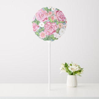 Pink Floral Spring Blooms Balloon