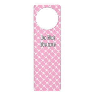 Pink Floral Squared Diagonal Home Collection  Door Hanger