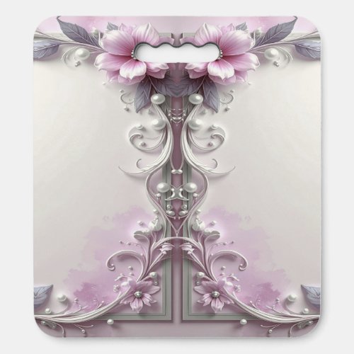 Pink Floral Stadium Seat Cushion