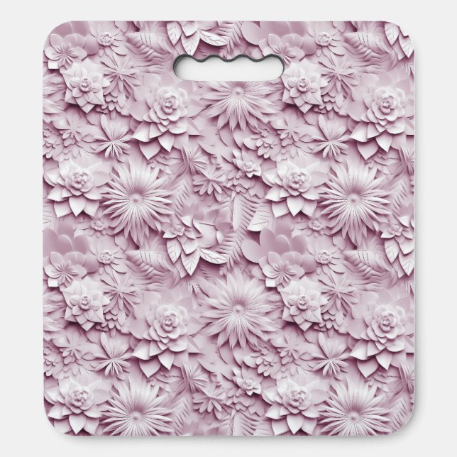 Pink Floral Stadium Seat Cushion (Front Vertical)