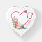 Pink Floral Stethoscope Heart Medical Caregiver