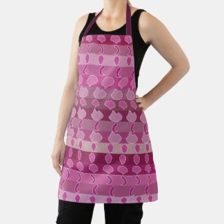 Pink Floral Stripe Pattern 