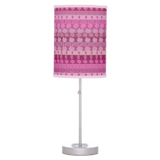 Pink Floral Stripe Pattern 