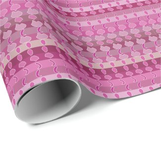 Pink Floral Stripe Pattern