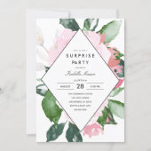 Pink Floral | Surprise Party Invitation (Front)