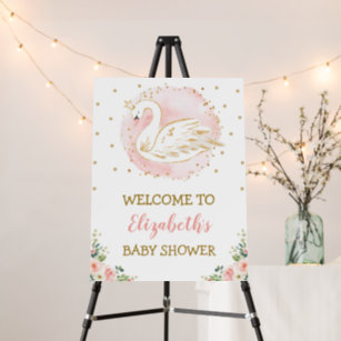 Swan baby hot sale shower ideas