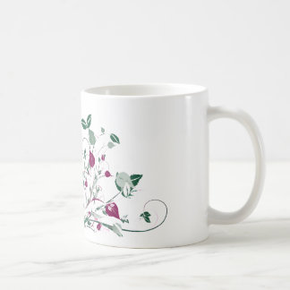Pink Floral Swirl Mug