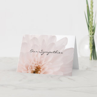 Pink Floral Sympathy Card