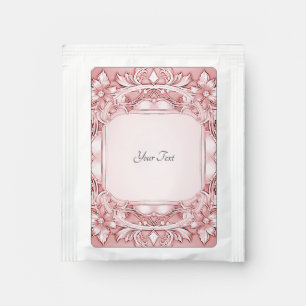 Pink Floral Tea Bag Drink Mix