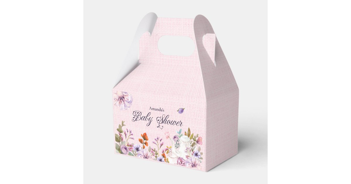 Ginger Ray Floral Baby Shower Favour Boxes
