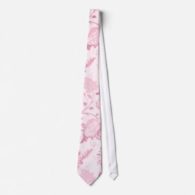 Pink Floral Tie (Front)