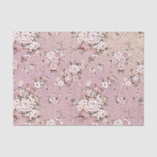 Pink Floral Tissue Paper