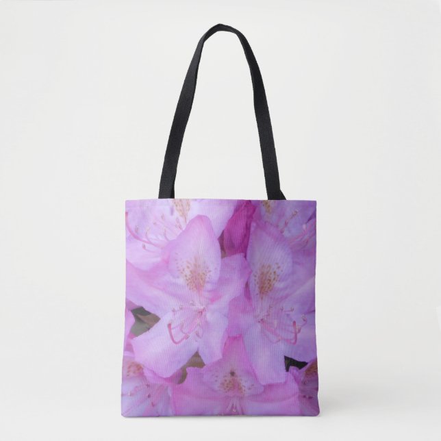 Pink Floral Tote Bag (Front)