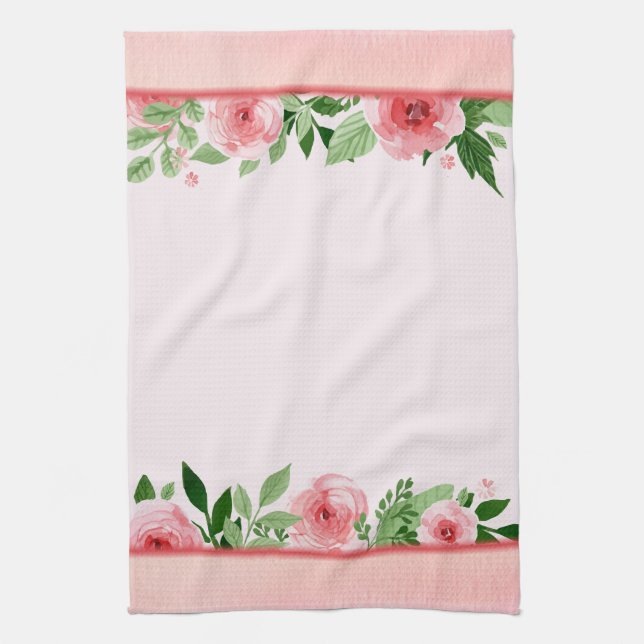 Pink Floral Towel (Vertical)