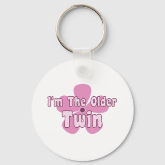 Pink Floral Twin Keychain