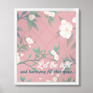 Pink Floral Wall Art