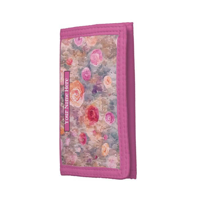 Pink Floral Wallet (Side)