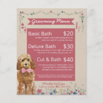 Watercolor Dog Breeds Pet Care & Grooming Loyalty Business Card