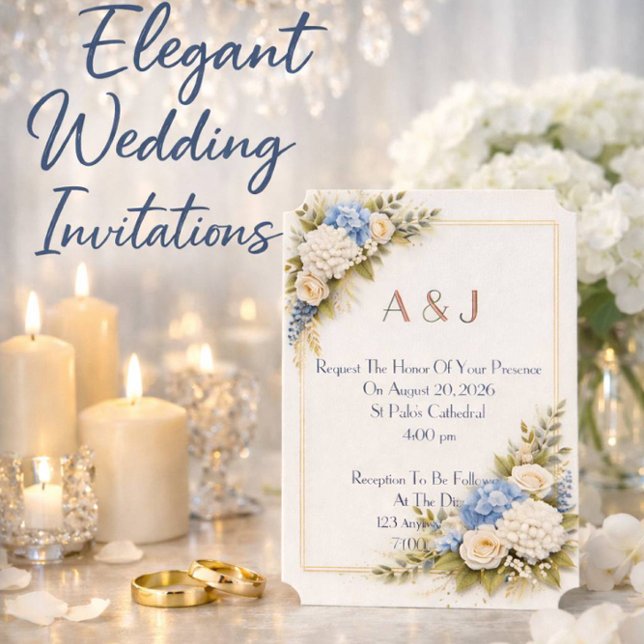 Pink floral wedding invitation (Creator Uploaded)