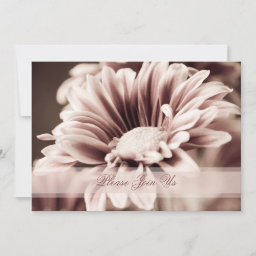 Pink Floral Wedding Vow Renewal Invitations