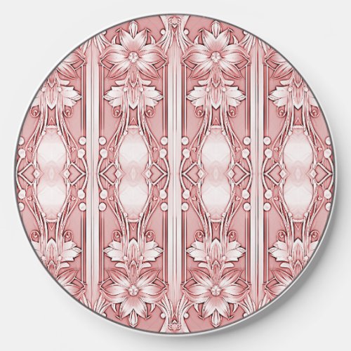 Pink Floral Wireless Charger