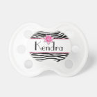 Pink floral zebra print