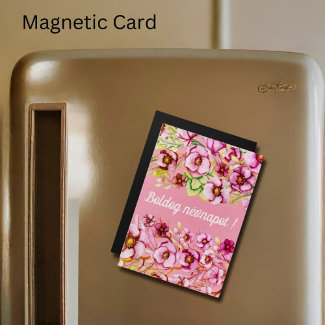 Pink florals - Hungarian name day