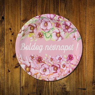 Pink florals - Hungarian name day 